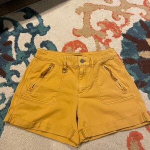Stylish Mustard Yellow Women's Shorts